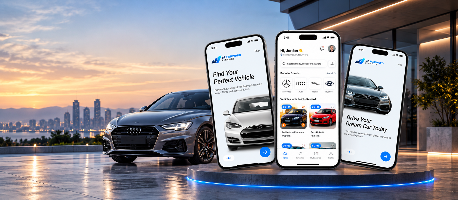 Seamless digital vehicle financing and car buying experience